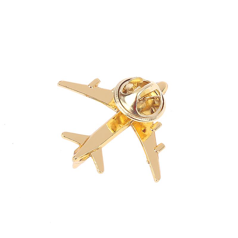 Metal Airplane Brooch Diy  Pin Alloy Badge Vintage Pin Buckle Badge Buckle Jewelry Accessories