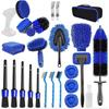 25pcs Car Detailing Brush Set Automobile Wash Cleaning Tools Kit Detailing Drill Brush Set for Car Interior Exterior