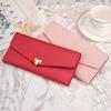 New Fashion Lady Fox Decorated Long Women's Wallet Korean Style Women's Cute Leather Clip Multi-card Slot Phone Bag Trendy Soft