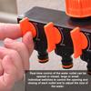 4-Way Garden Hose Splitter with 4 Independent Switches -  Connector for Outdoor Watering Systems, Leak-Proof Design, Suitable for Lawn, Garden