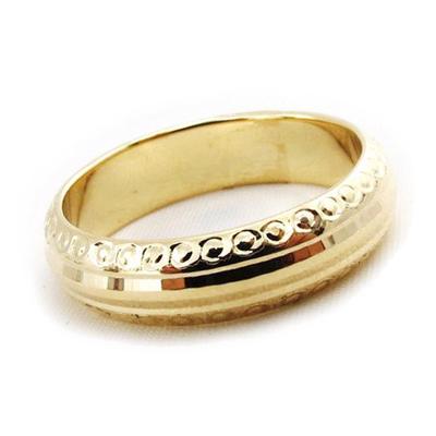 Vergoldeter Ehering „Lien d'Amour“ – 6 mm