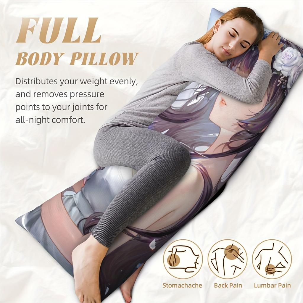 1 funda de almohada corporal personalizada con foto 50.8x137.16cm de largo impresión a doble cara, cierre de cremallera a doble cara, lavable a máquina perso