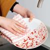 Coral Fleece Thickened Cationic Dishcloth Household Kitchen Cleaning Scouring Pad Water-Absorbing Non-Shedding Cleaning Cloth