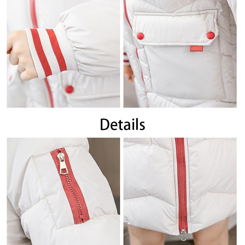 Хлопковая куртка женская средней длины осенне-зимняя теплая утолщенная свободная куртка — фото 10