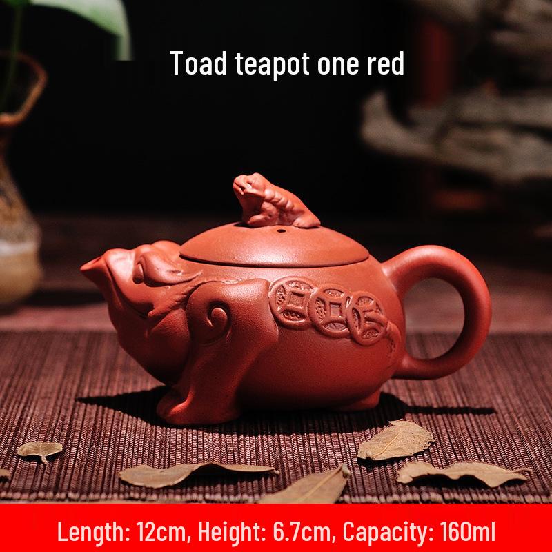 Purple Clay Zhu Ni Ceramic Kung Fu Teapot with Filter - Small Household Tea Maker Set