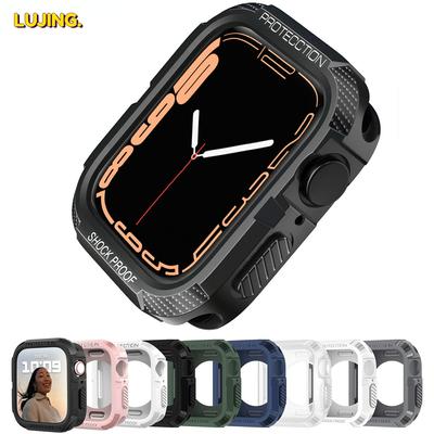 Housse robuste pour boîtier de montre Apple 44mm 40mm 45mm 41mm 8 se 6 5 3, accessoire iWatch, protecteur d'écran en TPU, boîtier de série Apple watch