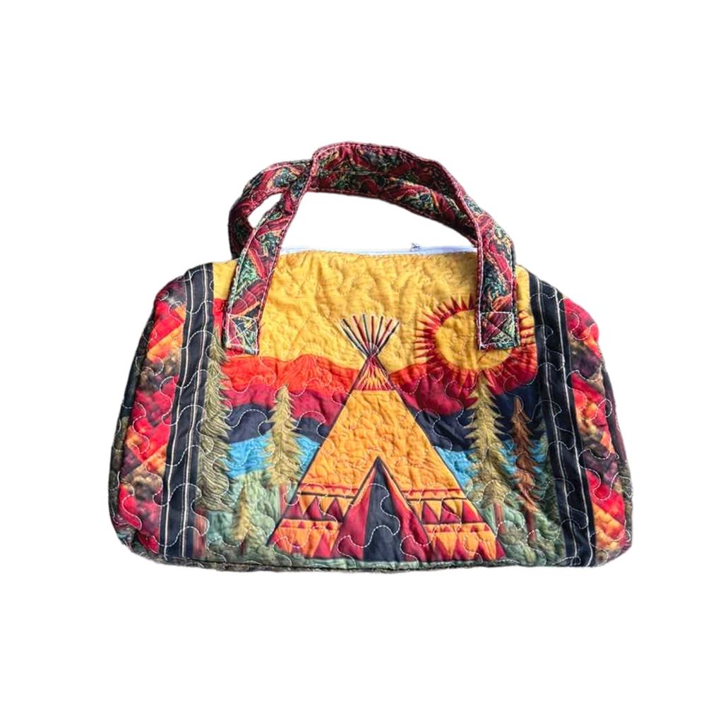 3D Quilted Travel Duffel Bag with Car Design Lightweight Portable Handheld Luggage Bag for Weekend Trips and Gym Use 16x8x8 Inches