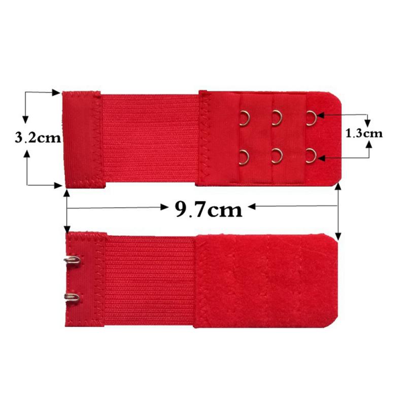 

1PC 3 Rows 2 Hook Bra Extenders Strap Adjustable Belt Buckle Intimates Bra Accessories Extension Strap Hook Clip Expander High Quality 1PC