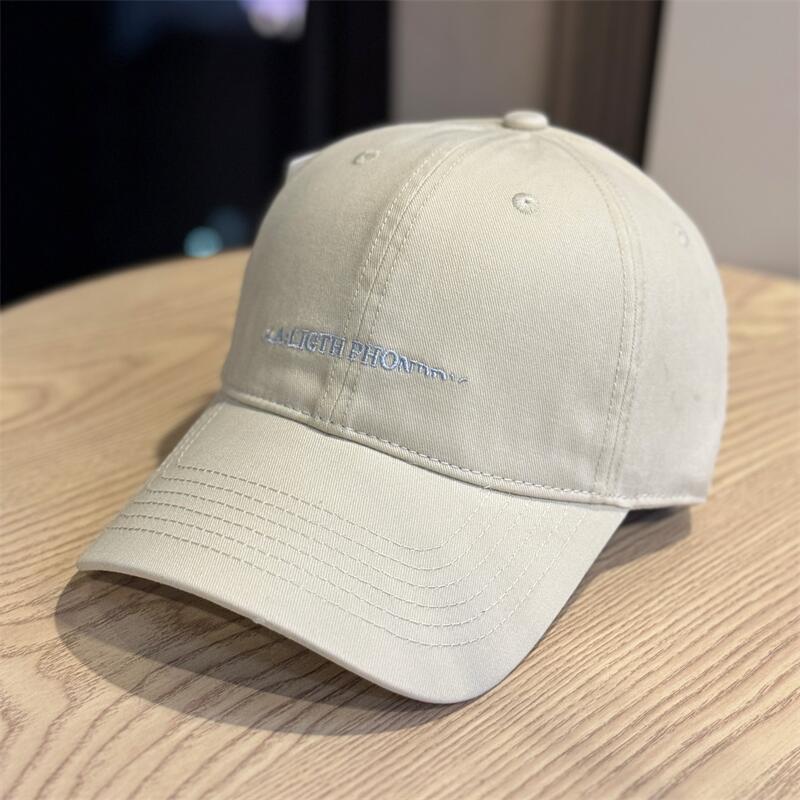 British style hat baseball cap men's alphabet sun protection visor women's fashion casual soft top cap