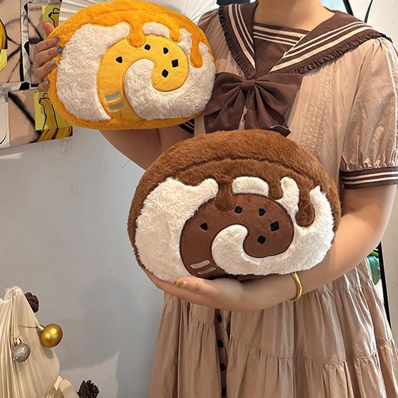 Kids Cartoon Cat Swiss Roll Doll Plush Pillow Cushion For Sleep And Rest Decor