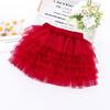 2024 Girls' Versatile Six-Layer Mesh Gauze Skirt for Children