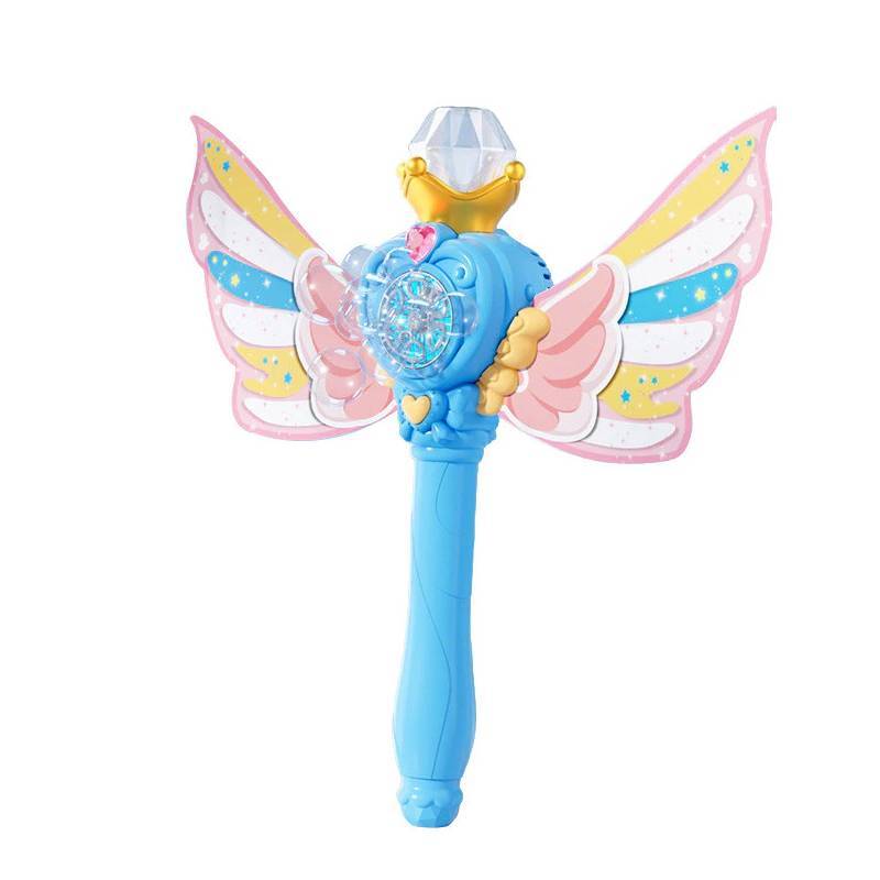 Angel Themed Bubble Gun With Rechargeable Design For Kids Indoor Outdoor Entertainment синий