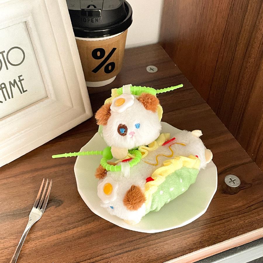 

Креативная имитация еды и веселья Клипса в виде яйца пашот Кукла-хот-дог Плюшевая кукла-подвеска для сумки Кукла для автомата с призами Подарок Height about 4cm