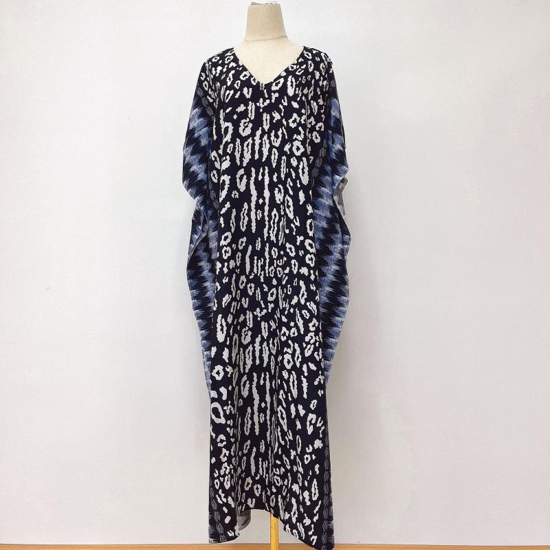 2022 European & American Beach Cover-up: Printed Long Robe & Bikini Sun Protection Dress