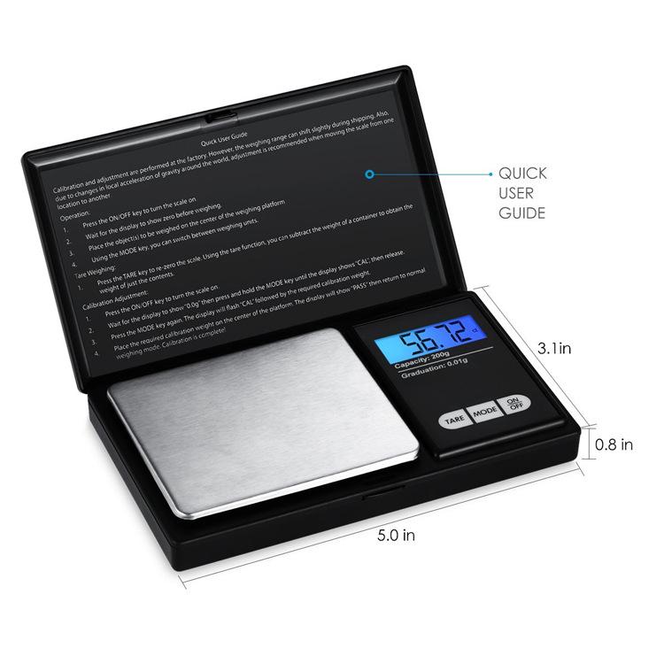 High Precision Mini Jewelry Pocket Scale for Gold and Carats