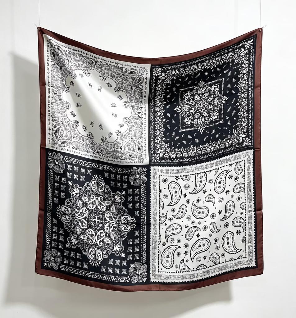 Beach sunset fashion silk scarf print 91CM silk square scarf decorative scarf scarf versatile shawl silk scarf