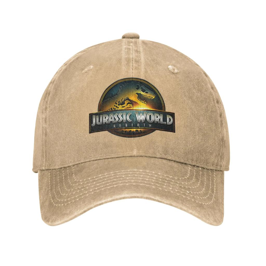 Jurassic World Rebirth Movie Logo Baseball Cap Sun Running Hippie SunProof Washed Trucker Hat FeUnisex Unisex Baseball Caps