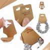 100 PCS Jewellery Display Cards, Self-Adhesive Kraft Hanging Display Card, Necklace, Bracelet, Earring, Keyring Display Cards