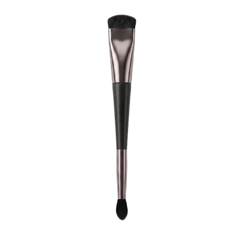 Double Ended Makeup Brush 2-In-1 Highlight & Nose Contour Brush Portable Facial Sculpting Brush For Beginners