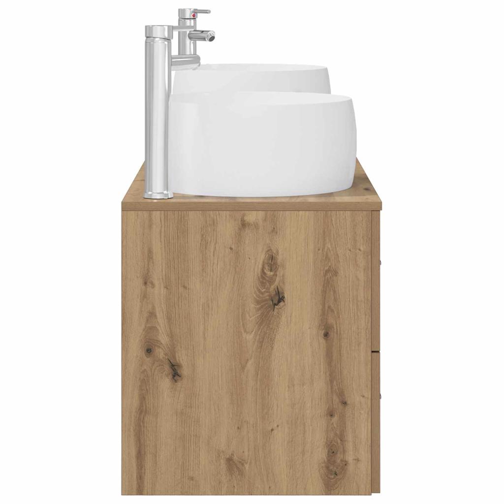 Bathroom Furniture Set 3 Pcs Artisan Oak 49.5 x 44.5 x 66 cm