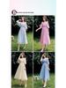 2025 New Off-the-Shoulder Bridesmaid Dress: Mid-Length, Slimming, with Fairy Charm for Special Occasions.