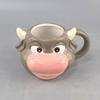 Ceramic piranha ceramic cartoon cup three-dimensional animal mug hand-painted ceramic universal coffee cup high value