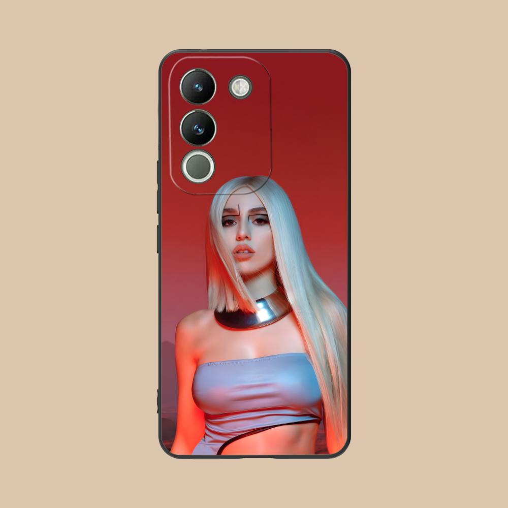 Fashion Ava Max Matte TPU Mobile Phone Case for VIVO Y77 76 75 74 73 72 58 56 55 51 50 38 36 Y19 Y18 Y03 Y01 5G Colorful Cover