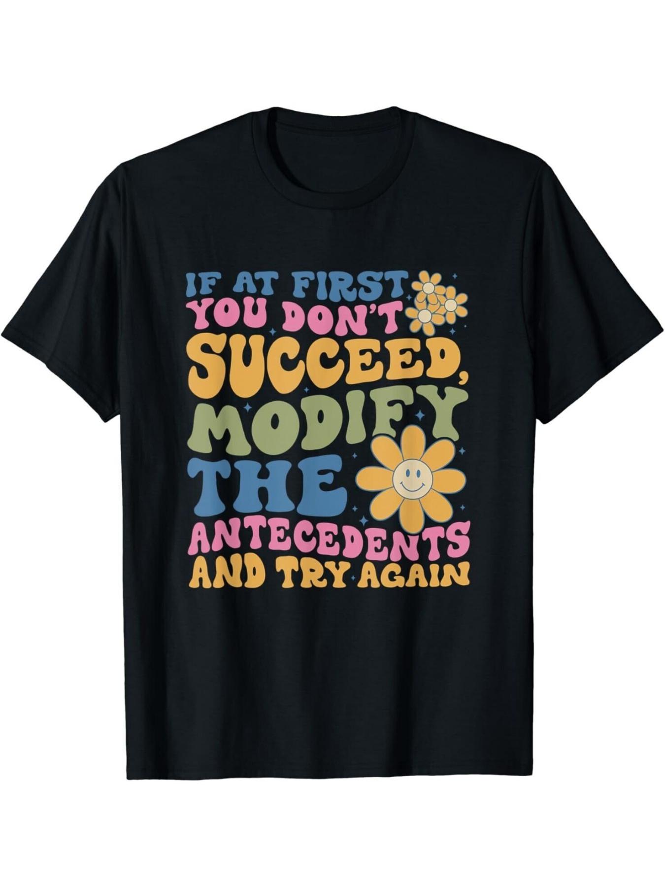 Retro Flower If At First You Don t Succeed T-shirt S