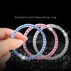 Diamond Car One-Click Start Stop Button Sticker Decorative Ring for Cadillac ATS BLS CT4 CTS SRX XT5 XT6 XTS Escalade Deville