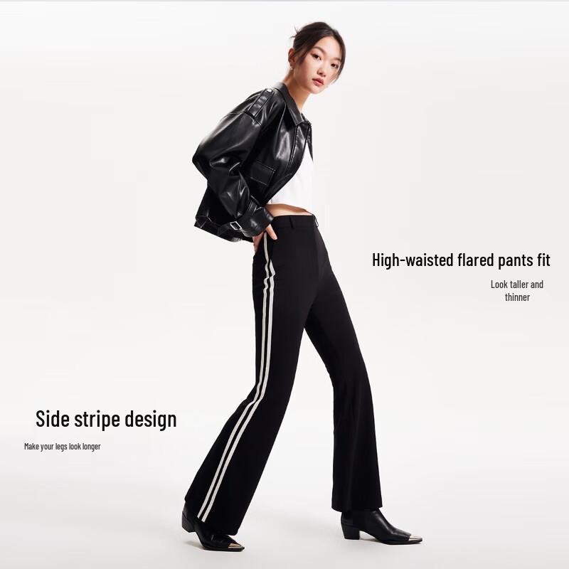 VEROMODA Women's High-Waist Flared Casual Pants