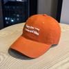 Fashion Hat New Alphabet Baseball Cap Women's Wide Brim Big Face Small Face Soft Top Cap Korean Version Big Head Circumference Deep Top Hat