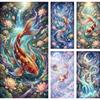 Beautiful Koi Fish and Flowers Picture DIY Diamond Painting Cross Stitch Full Drills Diamond Mosaic New Collection Home Decor