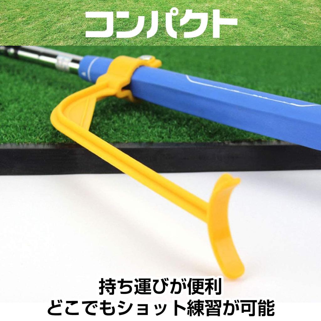 CAWKAY Golf Swing Trainer, Swing Correction, Warm-Up, Golf Swing Guide, Golf Practice Training, Posture Improvement (Yellow)