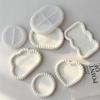 DIY Epoxy Resin Gypsum Storage Tray Silicone Mold Geometric Cloud Oval Heart Shaped Twisted Plaster Handmade Coaster Molds