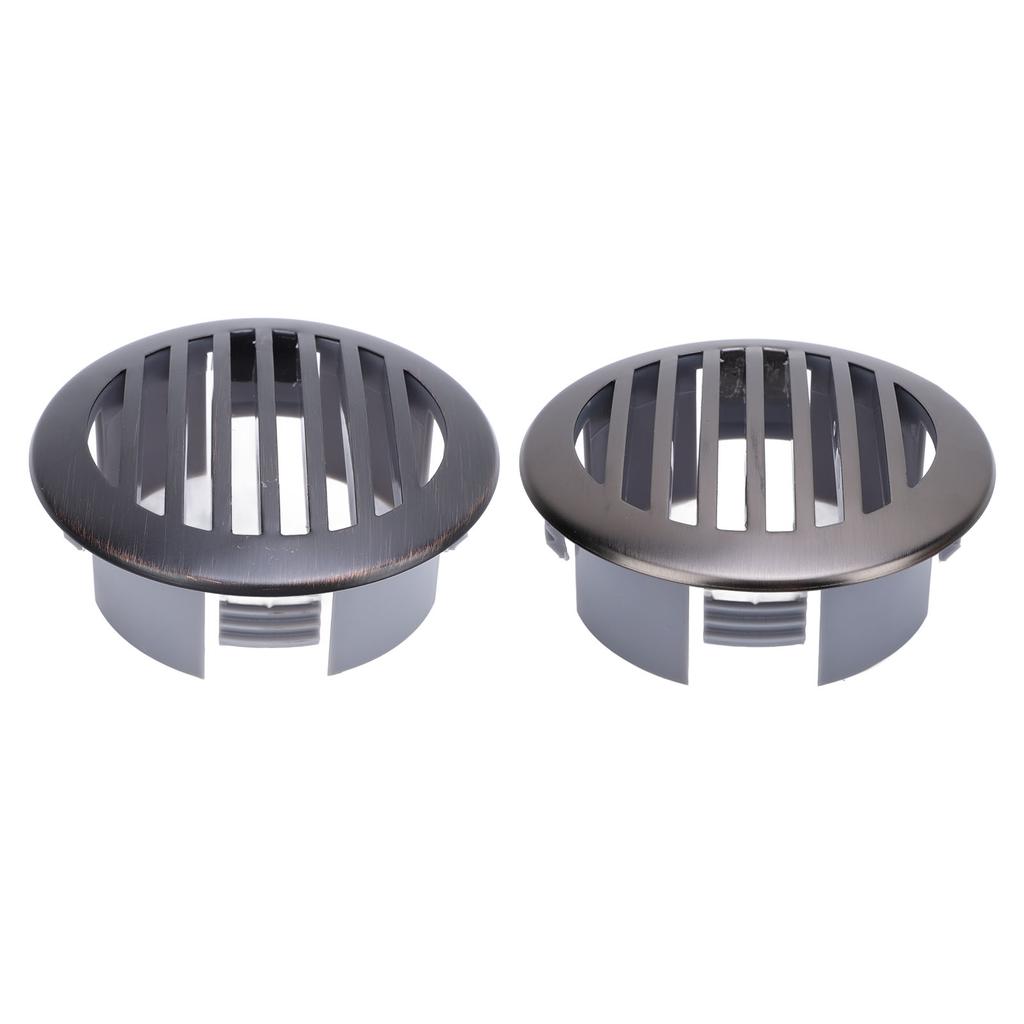 4Pcs 3in/76mm RV Air Louver Ceiling Vent 316 Stainless Steel Boat Ventilation Cover Round Air Vent L