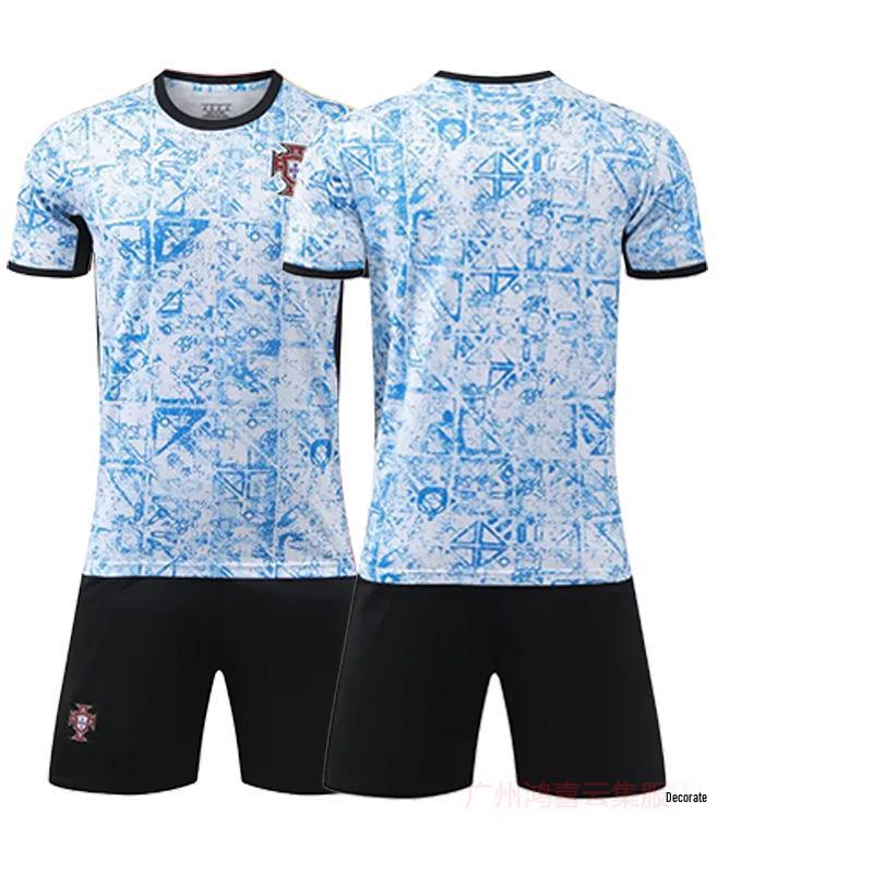 2024 Portugal Away Jersey Set: European Championship — CR7 #7, Bruno Fernandes #8B, Rafael Leão #17