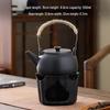 Outdoor Camping Black Pottery Tea Kettle