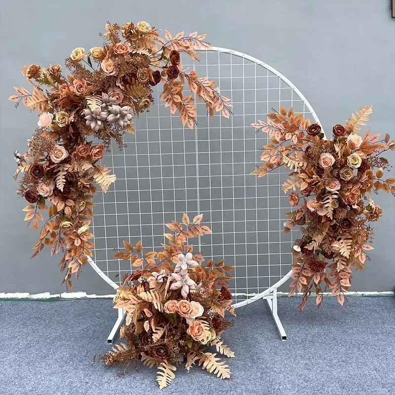 Champagne Matrimonio Fiori Artificiali Fila Feste Centrotavola Arco Decorazione Parete Finestra Sfondo Disponi Oggetti di Scena Foglia Appesa Floreale