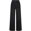 Jiu Zi Anna Kou Women's American Retro Fleece-Lined Wide-Leg Denim Pants