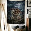 Tazmanian Devil Wall Tapestry Aesthetic Wall Hanging Printed Fabric Blanket Decorative Tapestries for Bedroom Living Room Home Decor