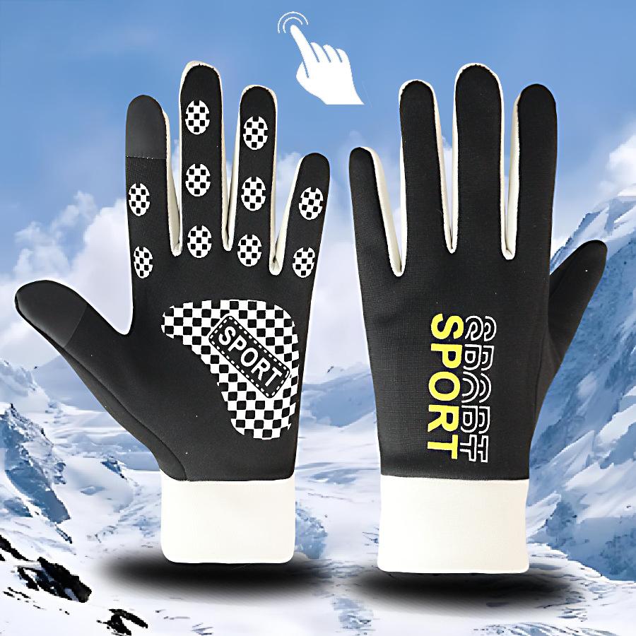Ski gloves autumn and winter cycling men and women long fingers warm and cold-proof touch screen non-slip waterproof outdoor sports gloves