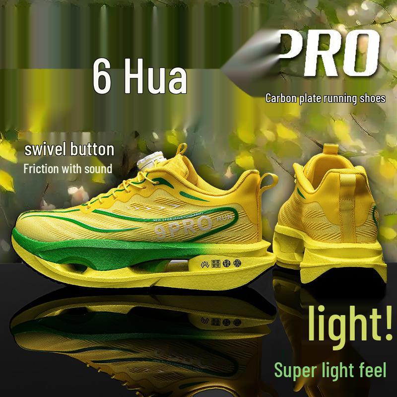 

9Pro Kids Carbon Plate Running Shoes, Shock Absorbing, Racing Design for Boys & Students Size 36