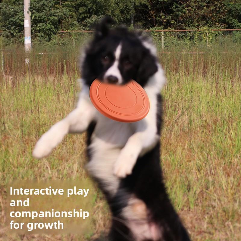 Soft Flying, Dog Toys Interactive Training Frisbee Floating Water Bite Resistant Soft Frisbee Pet Supplies