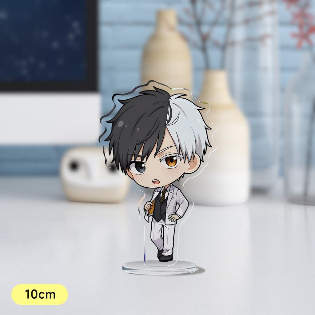 Anime Wind Breaker 10cm Acrylic Stand Sakura Haruka Yukai Akihiko Su Fang Q Version Mini Figure Model Plate Gift