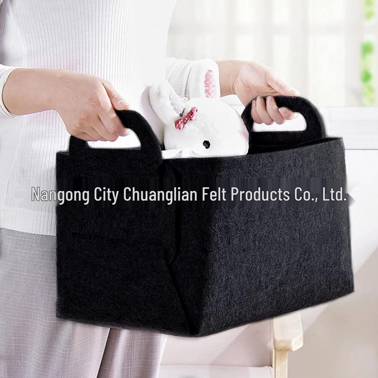 

Foldable Felt Storage Basket for Books, Clothes, Snacks, Toys, Jewelry, and Skincare – Space-Saving Organizer