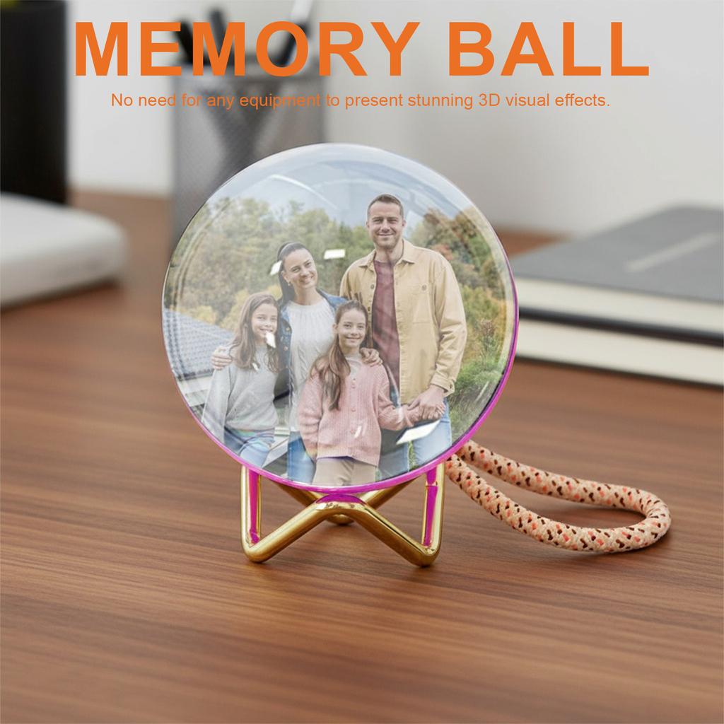 Crystal Ball Video Player with Sound 3D Video Sphere Crystal Ball 3D Memory Orb Unique Anniversary Birthday & Christmas Gifts
