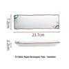 Japanese Ceramic Rectangular Serving Platter