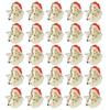 25pcs LED Light Up LED Luminous Brooch Luminous Design Christmas Badge Pin  Gift Giving