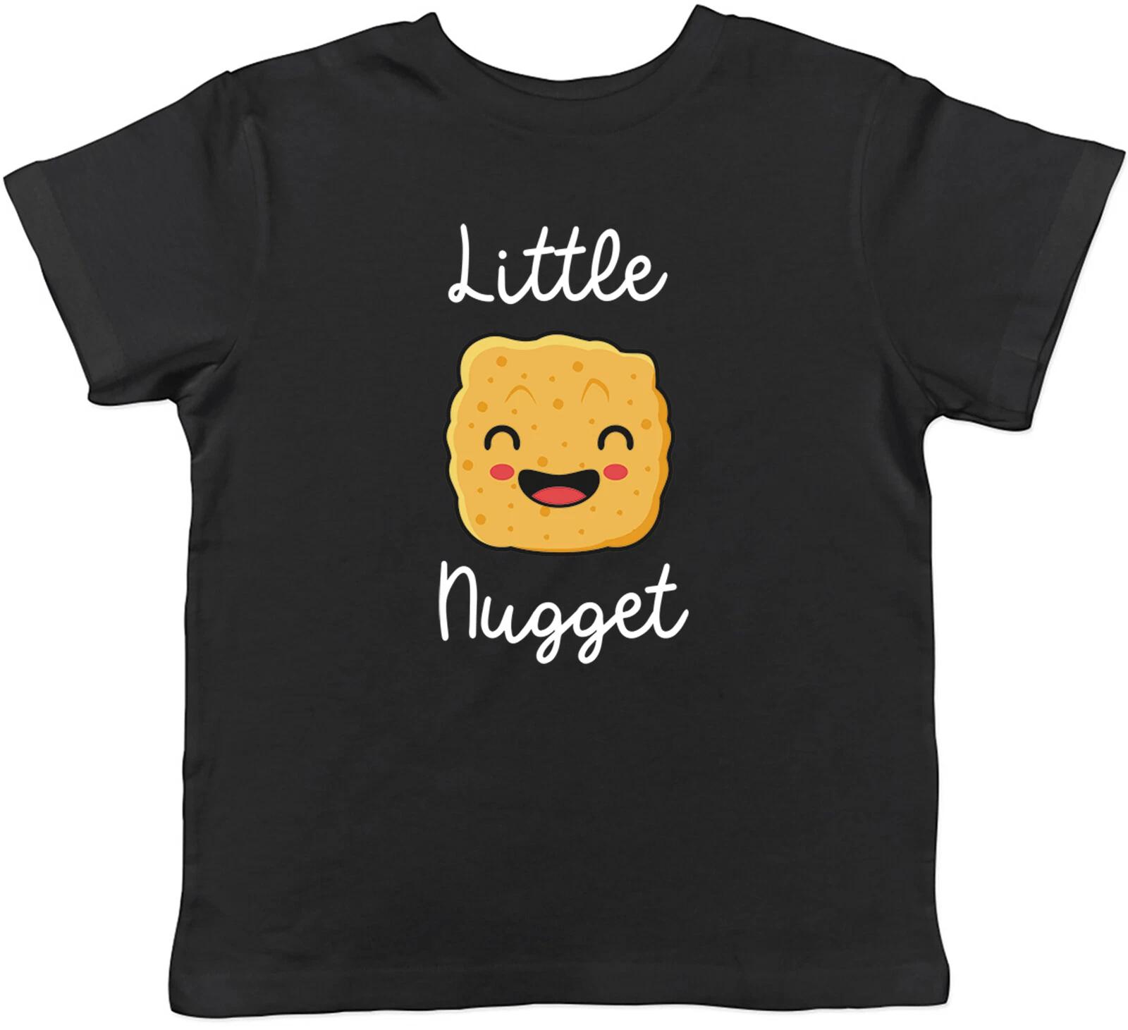 Little Nugget Kids T-Shirt Funny Chicken Childrens Boys Girls Gift 140