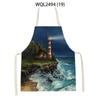 Kitchen Apron for Women Mountain Forest Scenery Adult Kids Cooking Apron Household Cleaning Supplies Pinafore Sleeveless Aprons